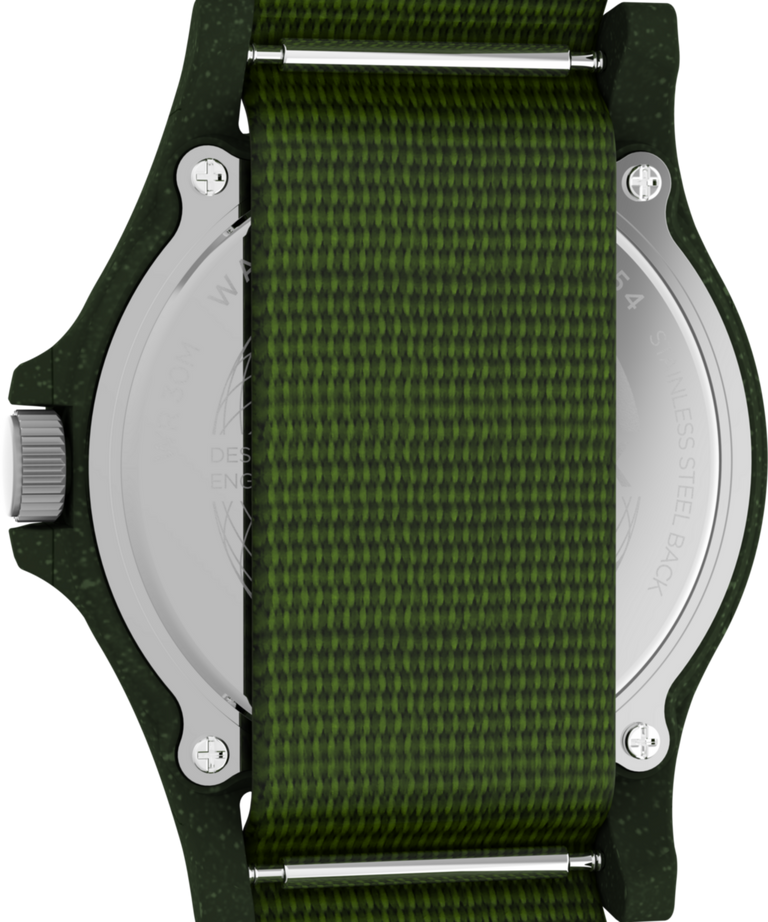 TW2V96000 Reclaim Ocean 40mm Recycled Fabric Strap Watch Caseback Image