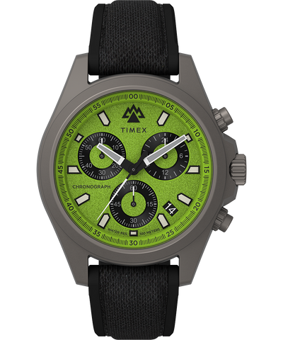 Expedition North® Field Chrono 43mm Recycled Mixed Materials Strap Watch