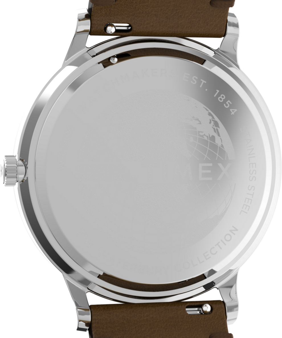 Waterbury Classic 40mm Leather Strap Watch