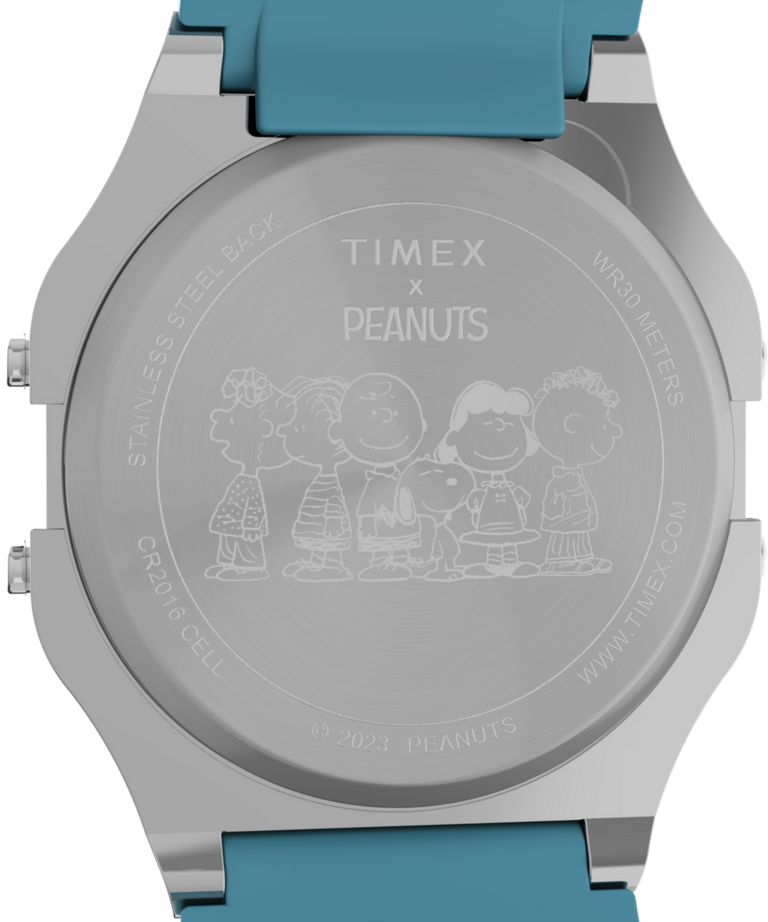 TW2W18900 Timex T80 x Peanuts Gang's All Here 34mm Resin Strap Watch Caseback Image