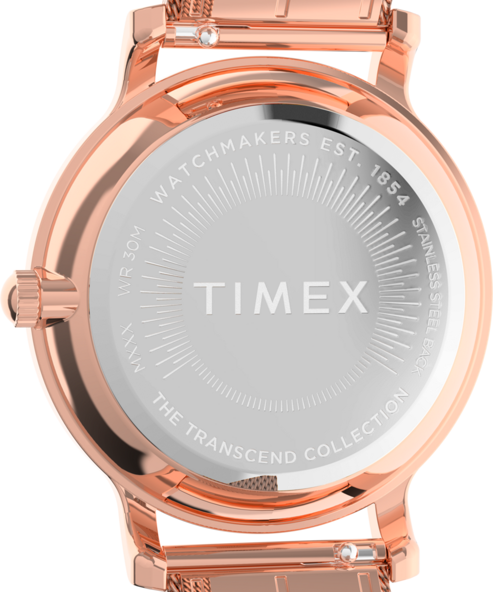 Transcend 34mm Mesh Bracelet Watch TW2W19200 Timex CA