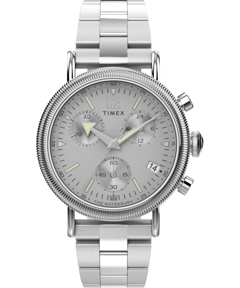 TW2W20900 Waterbury Standard Coin Edge Chronograph 40mm Stainless Steel Bracelet Watch Primary Image