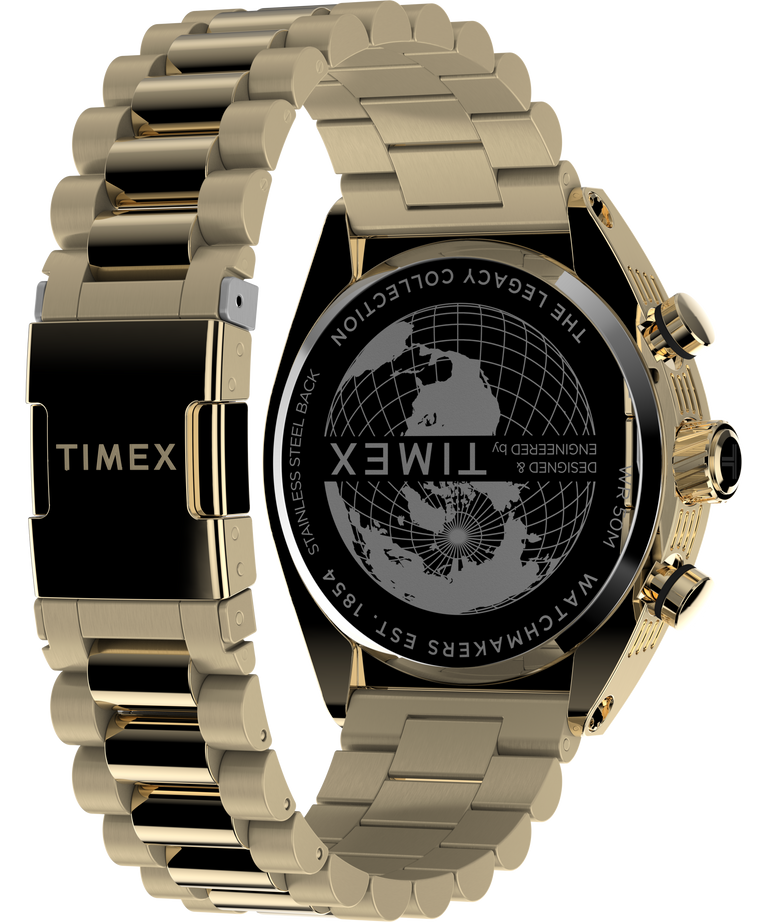 Timex Legacy Tonneau Chronograph 42mm Stainless Steel Bracelet Watch