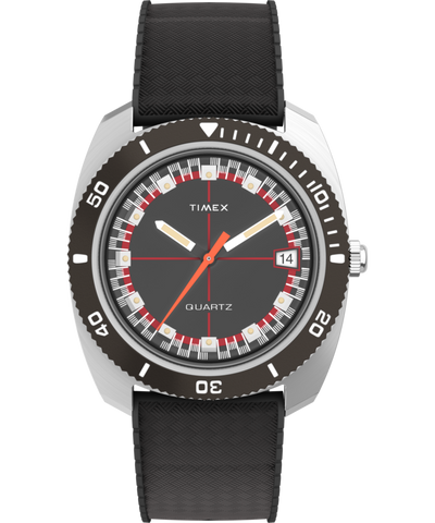 TW2W22400 Q Timex Reissue 1971 Velocity 36mm Synthetic Rubber Strap Watch Primary Image