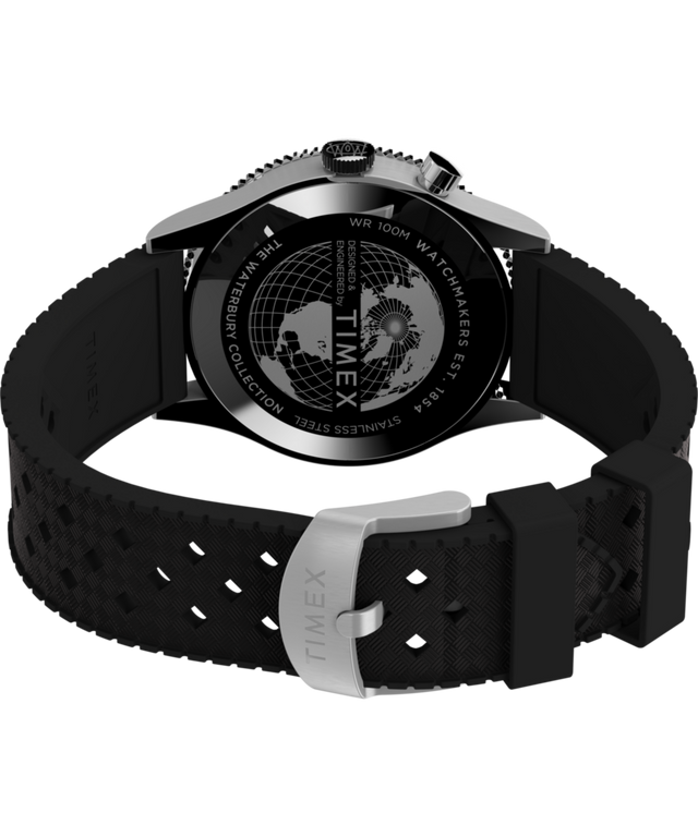 TW2W22600 Waterbury Traditional GMT 39mm Synthetic Rubber Strap Watch Caseback with Attachment Image