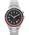 Waterbury Traditional GMT 39mm Stainless Steel Bracelet Watch