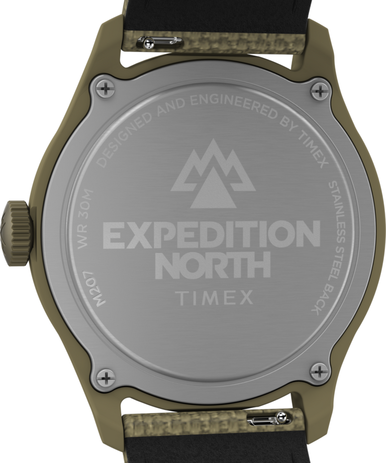 TW2W23500 Expedition Traprock 43mm Eco-Friendly Fabric Strap Watch Caseback Image