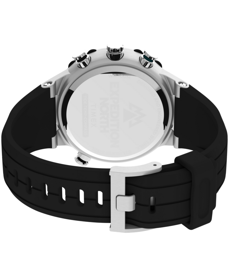 TW2W24200 Expedition Tide-Temp-Compass 45mm Silicone Strap Watch Caseback with Attachment Image