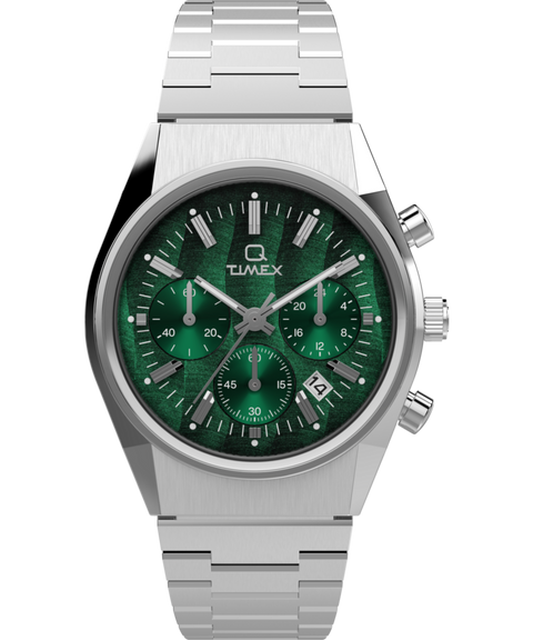 Q Timex® Falcon Eye Chronograph 40mm Stainless Steel Bracelet