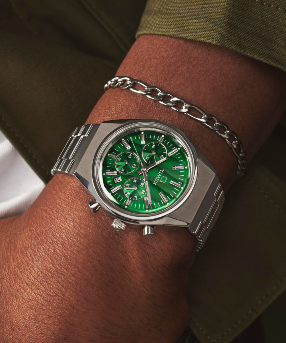 Q Timex® Falcon Eye Chronograph 40mm Stainless Steel Bracelet