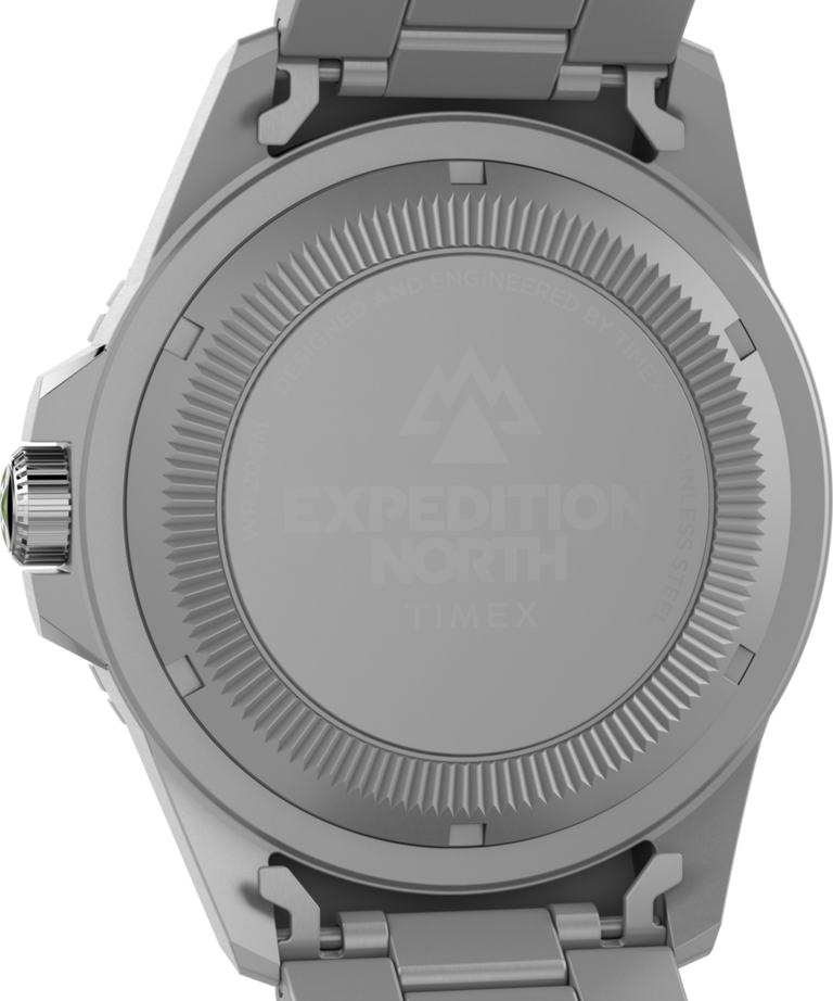TW2W41900 Expedition North® Anchorage 42mm Stainless Steel Bracelet Watch Caseback Image
