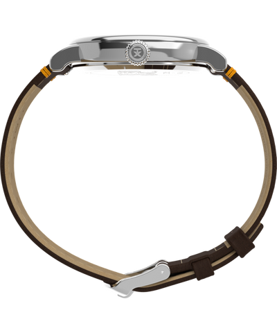 TW2W44300 Timex x Peanuts® Standard Thanksgiving 40mm Leather Strap Watch Profile Image