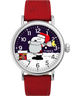 TW2W44400 Peanuts® x Timex Standard Snoopy Santa 40mm Leather Strap Watch Primary Image