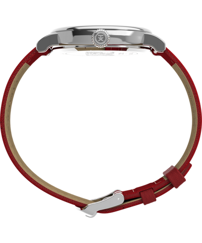 TW2W44400 Peanuts® x Timex Standard Snoopy Santa 40mm Leather Strap Watch Profile Image