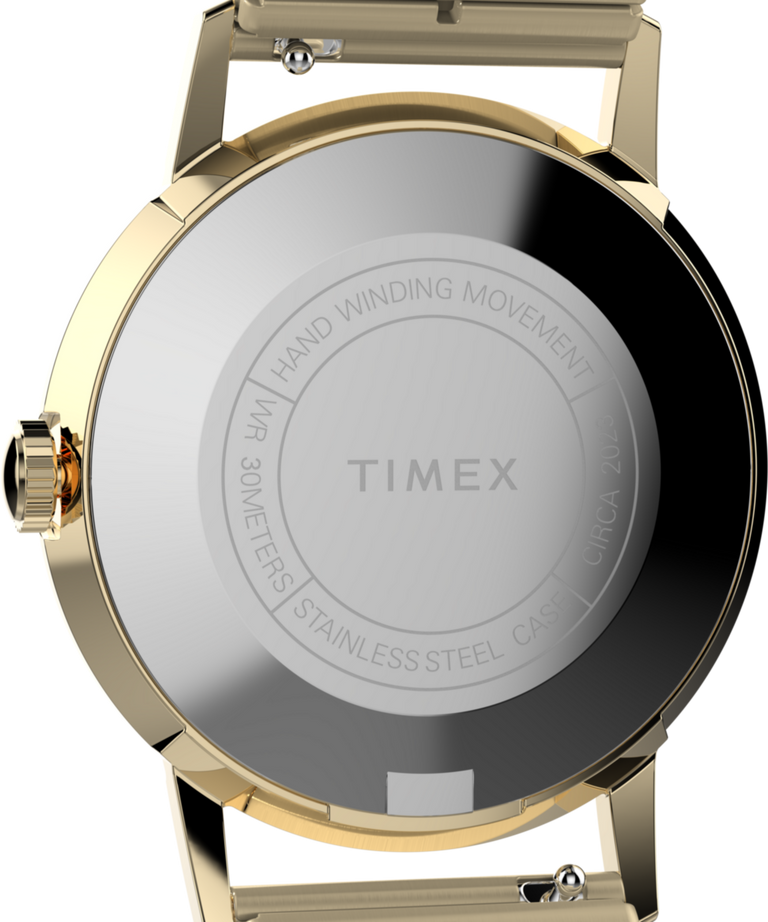 Marlin® Hand-Wound 34mm Stainless Steel Expansion Band Watch