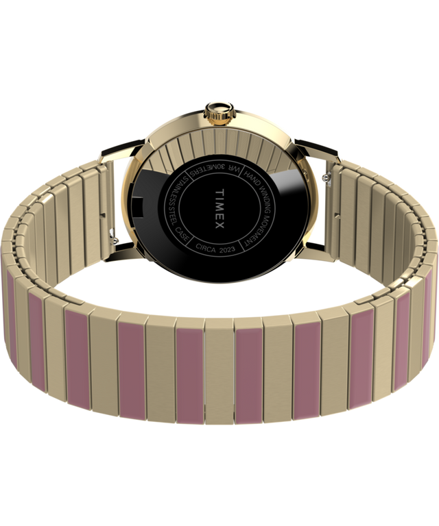 TW2W44500 Marlin® Hand-Wound 34mm Stainless Steel Expansion Band Watch
 Caseback with Attachment Image