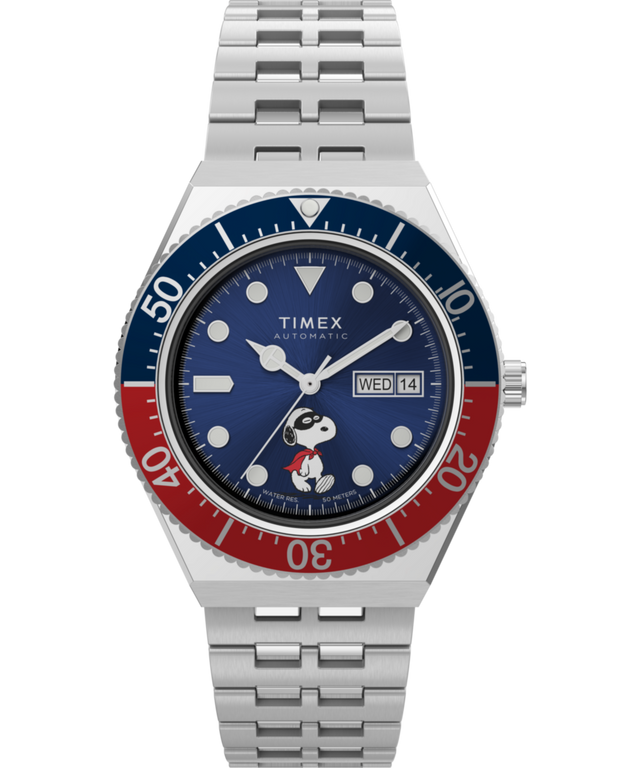Peanuts® x Timex M79 Automatic 40mm Stainless Steel Bracelet Watch
