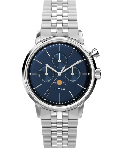 TW2W51300 Marlin® Moon Phase 40mm Stainless Steel Bracelet Watch Primary Image