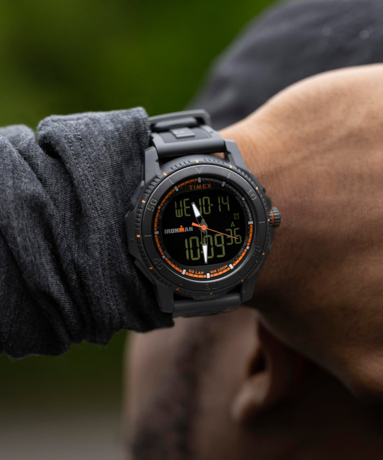 TW2W53600 TIMEX® IRONMAN® Adrenaline Ana-digi 46.5mm PU Strap Watch  Lifestyle 2 Image