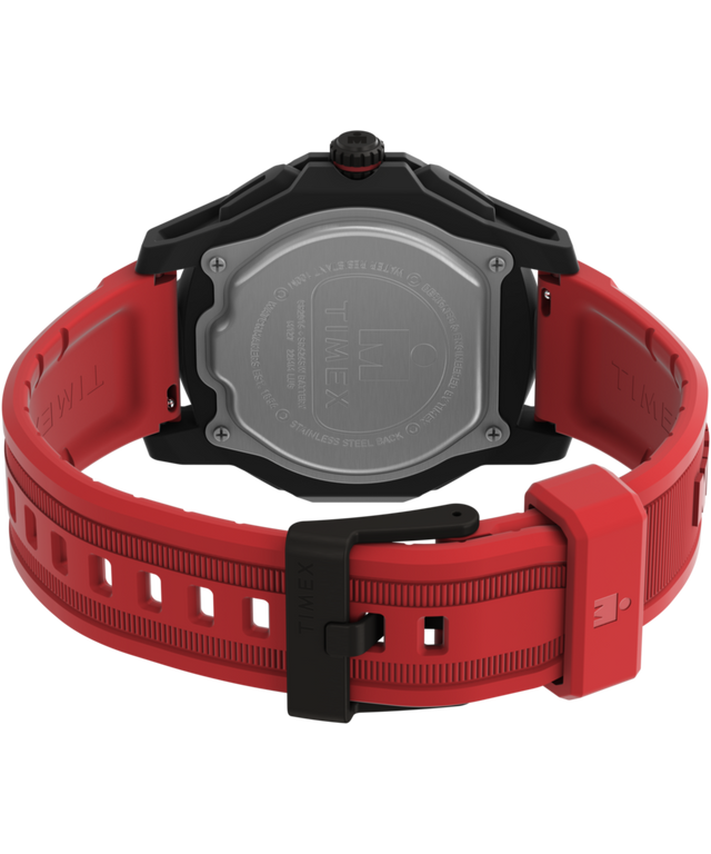 TW2W53700 TIMEX® IRONMAN® Adrenaline Ana-digi 46.5mm PU Strap Watch  Caseback with Attachment Image