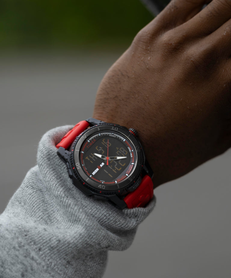 TW2W53700 TIMEX® IRONMAN® Adrenaline Ana-digi 46.5mm PU Strap Watch  Primary Wrist Image