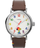 TW2W53900 Timex Standard x Peanuts Rainbow 40mm Leather Strap Watch Primary Image