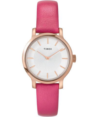 Transcend 31mm Leather Strap Watch