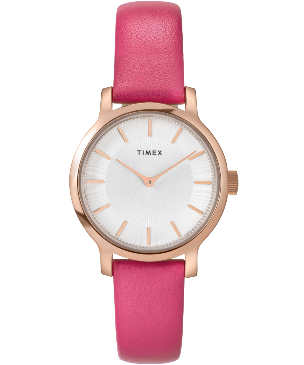 Transcend 31mm Leather Strap Watch