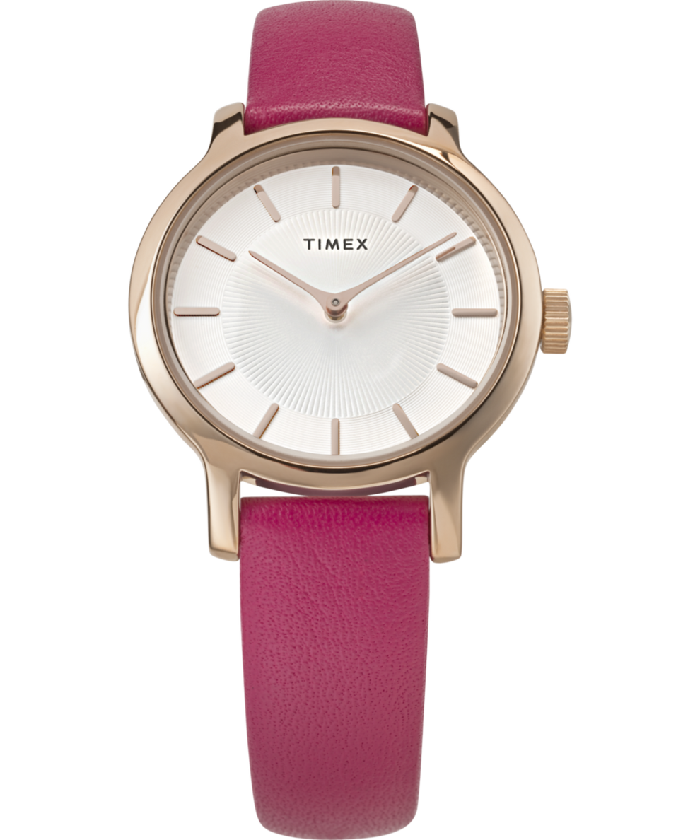 TW2W54700 Transcend 31mm Leather Strap Watch Campaign Key Silhouettes (Beauty shots) Image