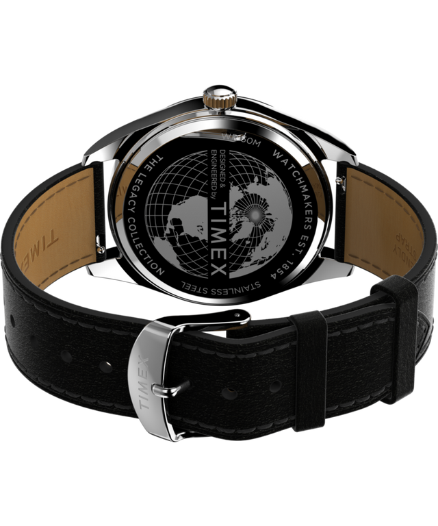 TW2W57400 Timex Legacy 41mm Leather Strap Watch  Caseback with Attachment Image
