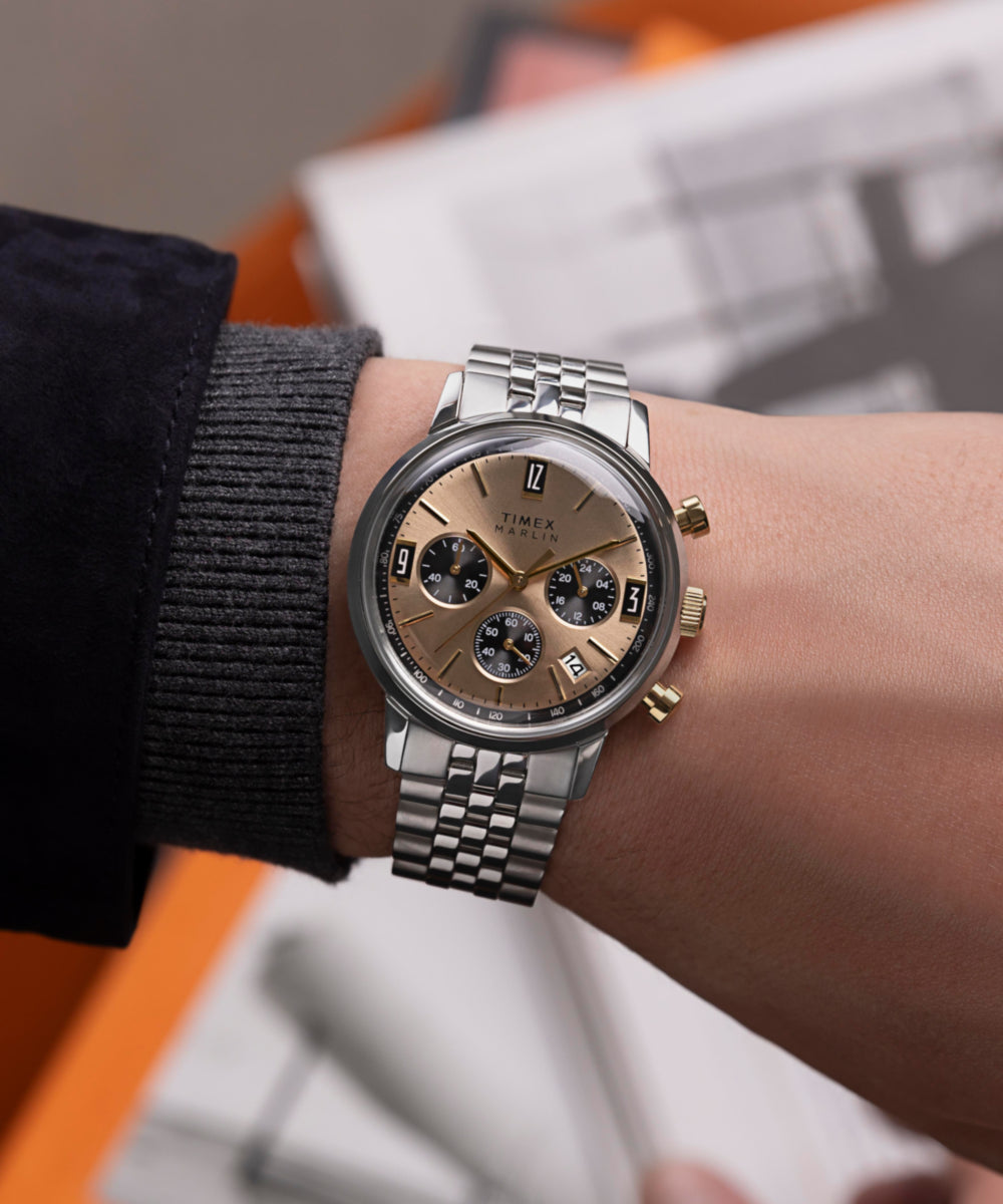 メダロッチ　REVIVAL.ver Marlin® Chronograph Tachymeter 40mm Stainless Steel Bracelet Watch