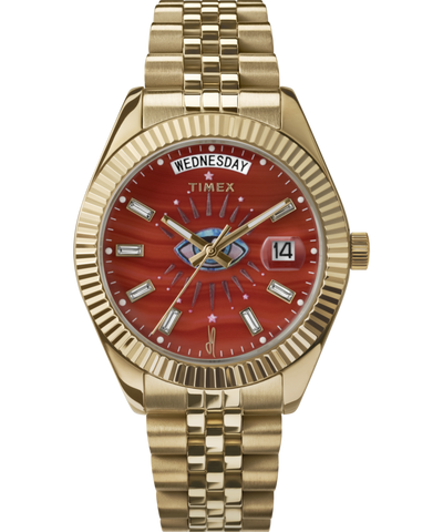 TW2W63200 Timex x Jacquie Aiche 36mm Stainless Steel Bracelet Watch Primary Image