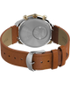 TW2W64400 Q Timex® Chronograph 40mm Leather Strap Watch Caseback with Attachment Image