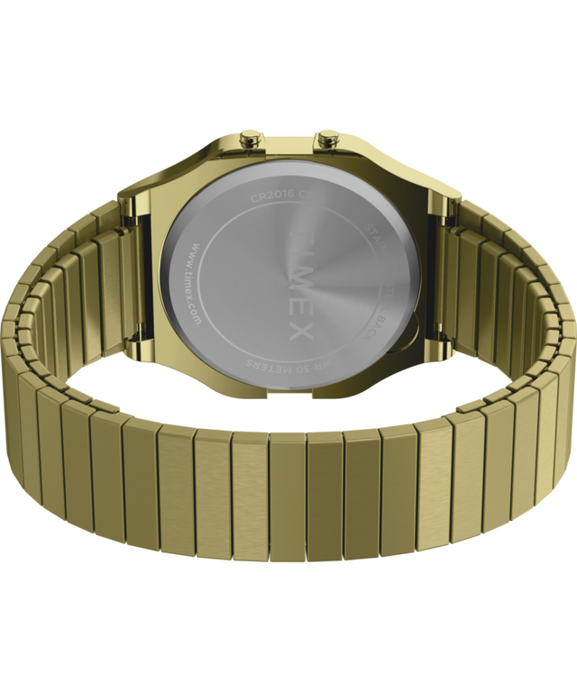 TW2W68100 Timex T80 34mm Stainless Steel Expansion Band Watch Caseback with Attachment Image