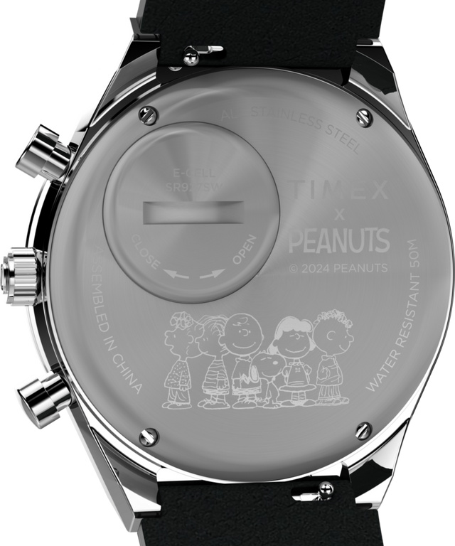 Peanuts® x Q Timex® Snoopy 40mm Leather Strap Watch - TW2W68900