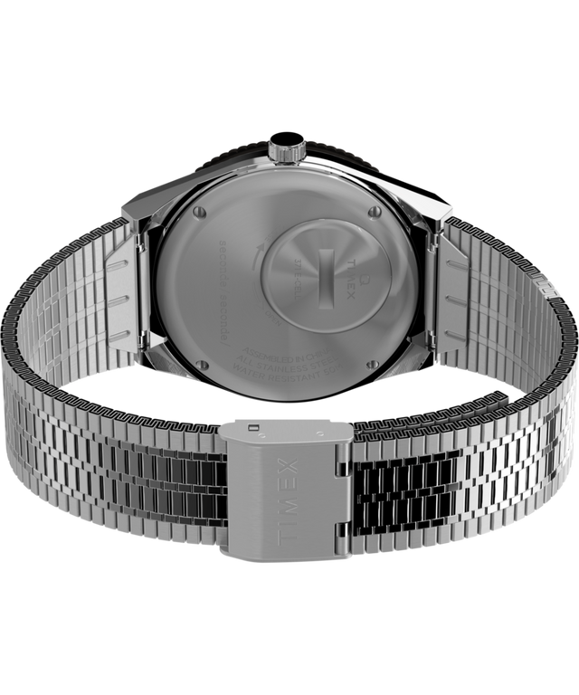 TW2W70600 Timex x seconde/seconde/ Loser 38mm Stainless Steel Bracelet Watch Caseback with Attachment Image