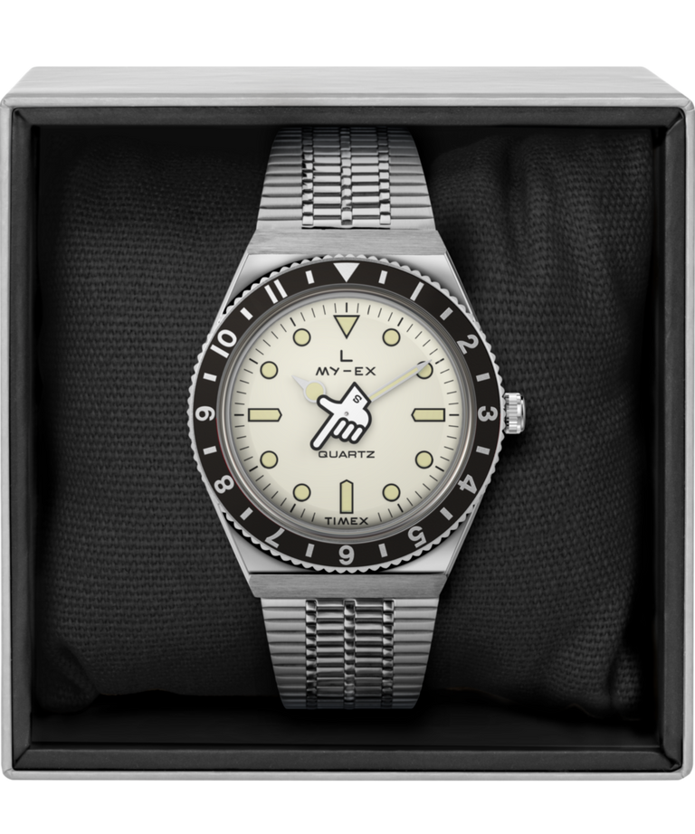 TW2W70600 Timex x seconde/seconde/ Loser 38mm Stainless Steel Bracelet Watch Alternate Image 1