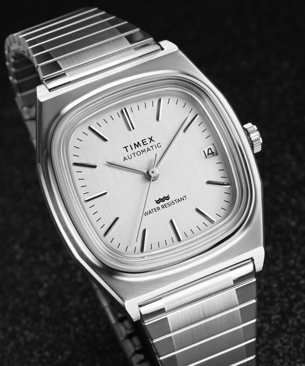 Timex® Automatic 1983 E Line Reissue 34mm Stainless Steel