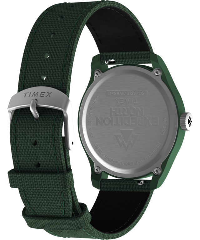 TW2W71000 Expedition Traprock Solar 40mm Eco-friendly Strap Watch   Caseback with Attachment Image