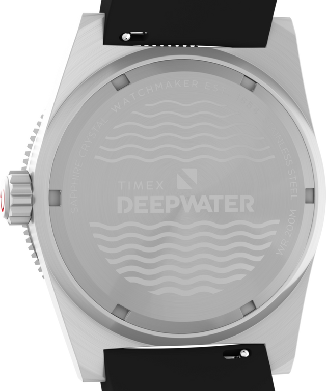 TW2W75000 Deepwater Reef 200 GMT 41mm Synthetic Rubber Strap Watch Caseback Image