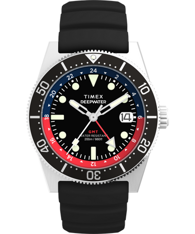 TW2W75000 Deepwater Reef 200 GMT 41mm Synthetic Rubber Strap Watch Primary Image