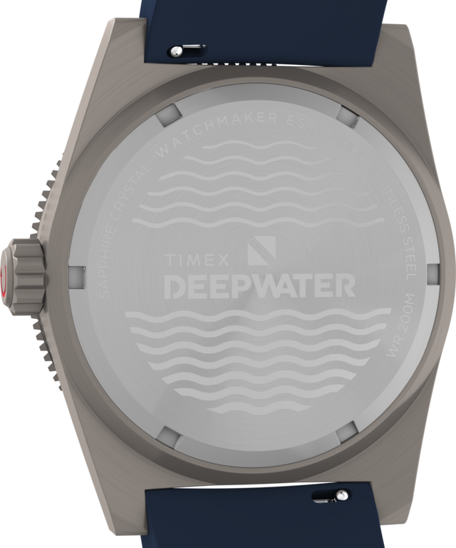 TW2W75100 Deepwater Reef 200 GMT 41mm Synthetic Rubber Strap Watch Caseback Image