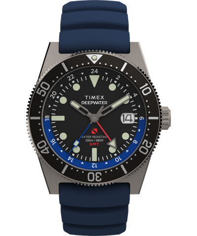 TW2W75100 Deepwater Reef 200 GMT 41mm Synthetic Rubber Strap Watch Primary Image