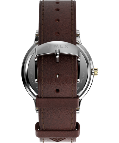 TW2W75600 Waterbury Classic Moon Phase 40mm Leather Strap Watch Strap Image