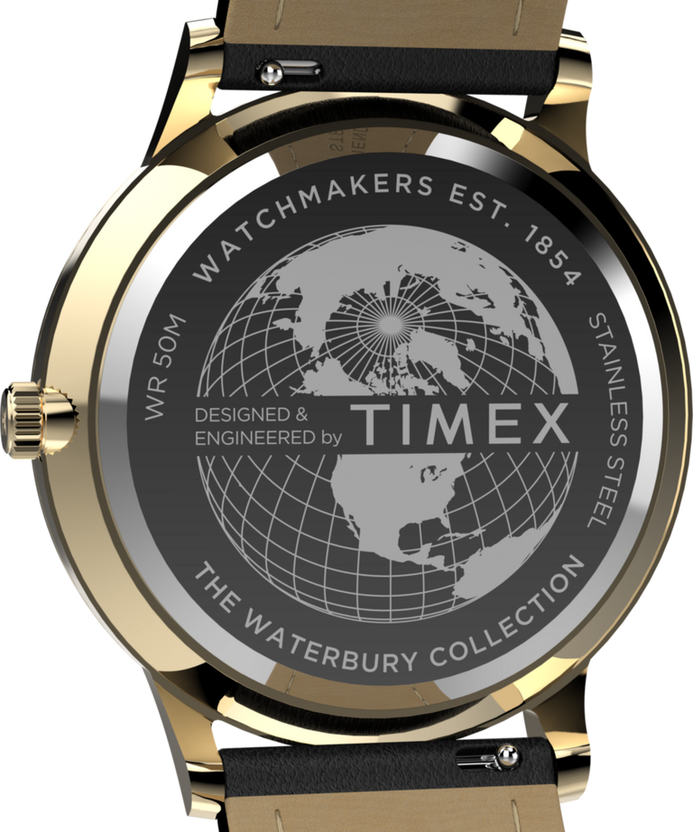Waterbury Classic 40mm Leather Strap Watch TW2W75900 Timex CA
