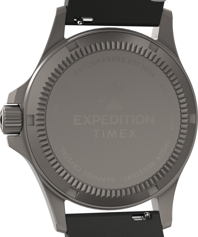 TW2W78100 Expedition Titanium 38mm Leather Strap Watch  Caseback Image