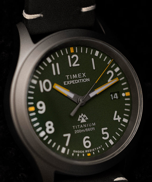 TW2W78100 Expedition Titanium 38mm Leather Strap Watch  Campaign Key Silhouettes (Beauty shots) Image