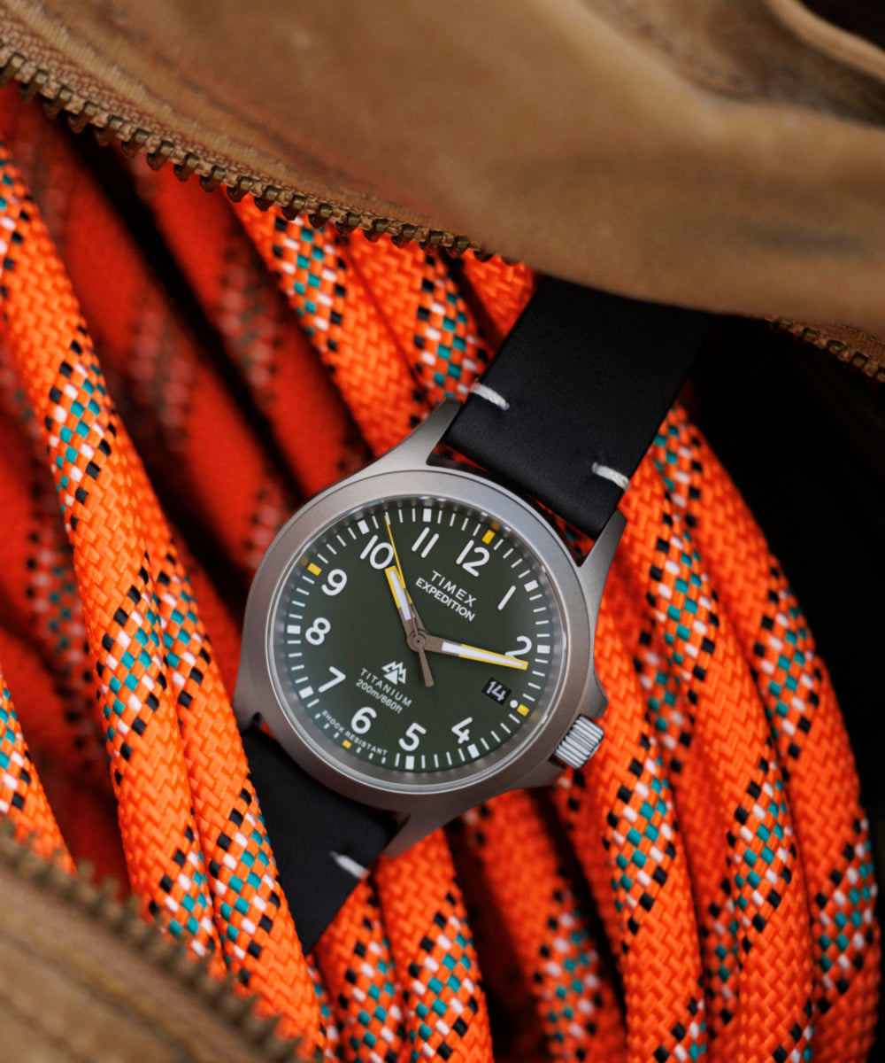 Expedition Titanium 38mm Leather Strap Watch - TW2W78100 | Timex CA