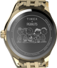 TW2W78700 Timex Legacy x Peanuts Roller Skating 34mm Stainless Steel Bracelet Watch   Caseback Image