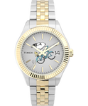 TW2W78800 Timex Legacy x Peanuts Bicycle 34mm Stainless Steel Bracelet Watch   Primary Image